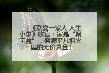 《欢喜一家人·人生小事》收官：家是“聚宝盆”，盛满平凡烟火里的无价真金