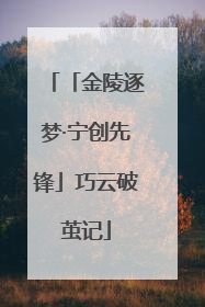 「金陵逐梦·宁创先锋」巧云破茧记