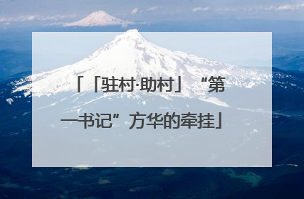 「驻村·助村」“第一书记”方华的牵挂