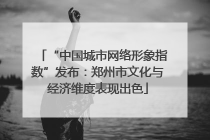 “中国城市网络形象指数”发布：郑州市文化与经济维度表现出色