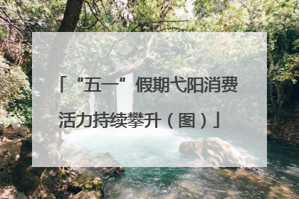“五一”假期弋阳消费活力持续攀升（图）