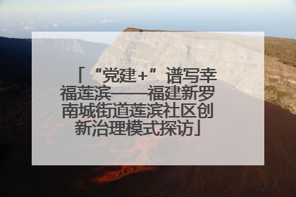 “党建+”谱写幸福莲滨——福建新罗南城街道莲滨社区创新治理模式探访