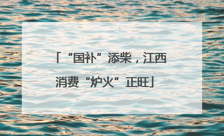 “国补”添柴，江西消费“炉火”正旺