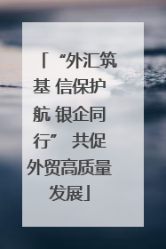 “外汇筑基 信保护航 银企同行” 共促外贸高质量发展