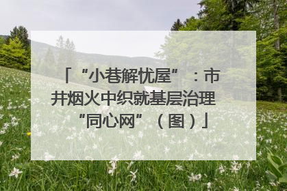 “小巷解忧屋”：市井烟火中织就基层治理“同心网”（图）