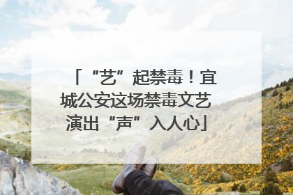 “艺”起禁毒！宜城公安这场禁毒文艺演出“声”入人心