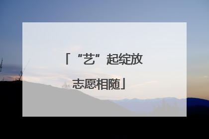 “艺”起绽放 志愿相随