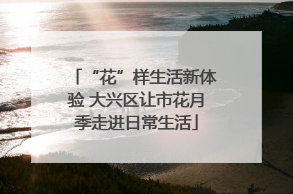“花”样生活新体验 大兴区让市花月季走进日常生活