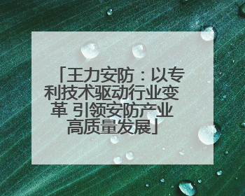 王力安防：以专利技术驱动行业变革 引领安防产业高质量发展