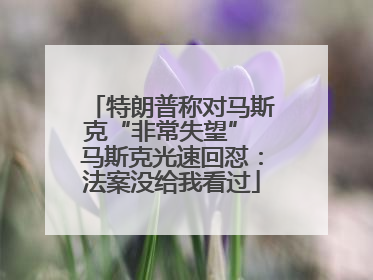 特朗普称对马斯克“非常失望” 马斯克光速回怼：法案没给我看过