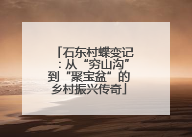 石东村蝶变记：从“穷山沟”到“聚宝盆”的乡村振兴传奇