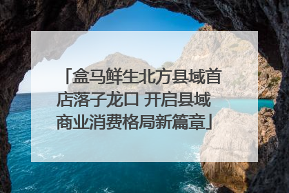 盒马鲜生北方县域首店落子龙口 开启县域商业消费格局新篇章