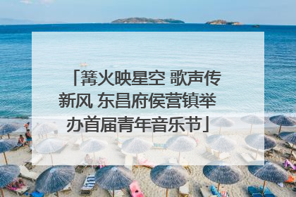 篝火映星空 歌声传新风 东昌府侯营镇举办首届青年音乐节