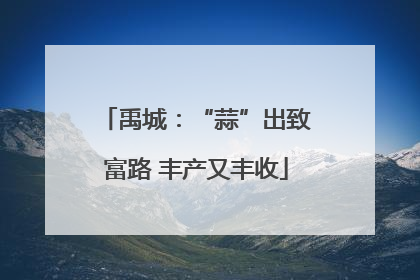 禹城：“蒜”出致富路 丰产又丰收
