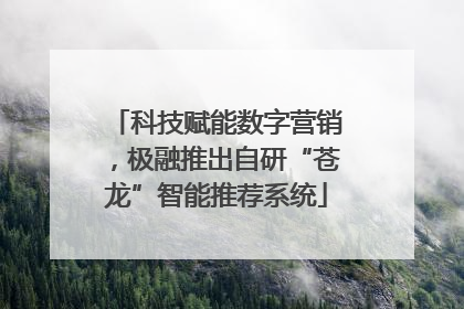 科技赋能数字营销，极融推出自研“苍龙”智能推荐系统