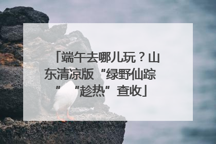 端午去哪儿玩？山东清凉版“绿野仙踪”“趁热”查收