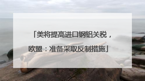 美将提高进口钢铝关税，欧盟：准备采取反制措施