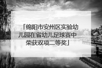 绵阳市安州区实验幼儿园在省幼儿足球赛中荣获双项二等奖