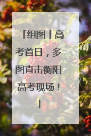 组图丨高考首日，多图直击衡阳高考现场！