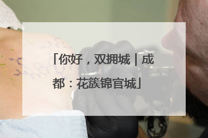 你好，双拥城｜成都：花簇锦官城