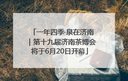一年四季·泉在济南｜第十九届济南茶博会将于6月20日开幕