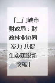 三门峡市财政局：财政林业协同发力 共促生态建设新突破