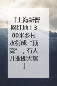 上海新晋网红地！300米乡村水街成“顶流”，有人开业即火爆