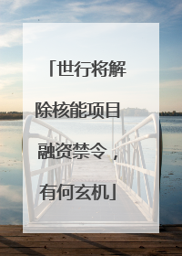 世行将解除核能项目融资禁令，有何玄机