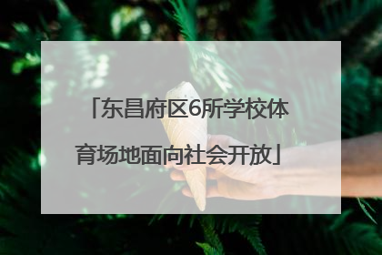 东昌府区6所学校体育场地面向社会开放