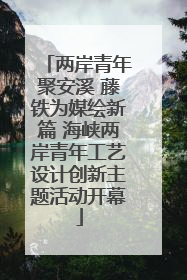 两岸青年聚安溪 藤铁为媒绘新篇 海峡两岸青年工艺设计创新主题活动开幕