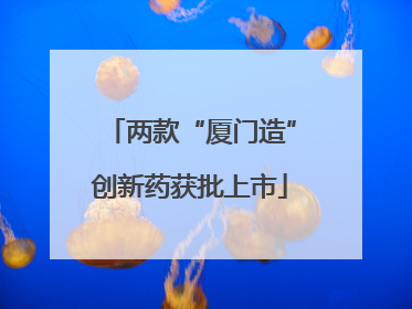 两款“厦门造”创新药获批上市