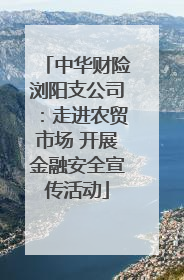 中华财险浏阳支公司：走进农贸市场 开展金融安全宣传活动