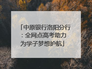 中原银行洛阳分行：全网点高考助力 为学子梦想护航