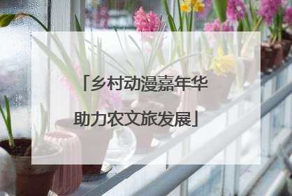 乡村动漫嘉年华助力农文旅发展