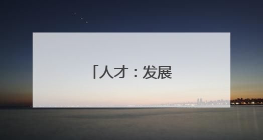 人才：发展的核心引擎