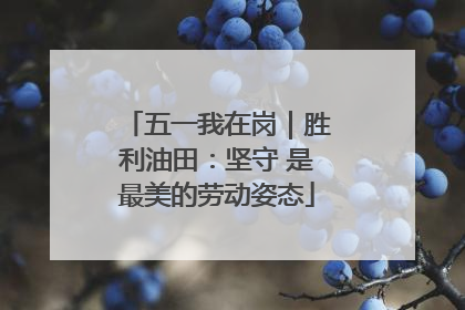 五一我在岗｜胜利油田：坚守 是最美的劳动姿态