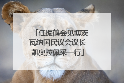 任振鹤会见博茨瓦纳国民议会议长凯奥拉佩采一行