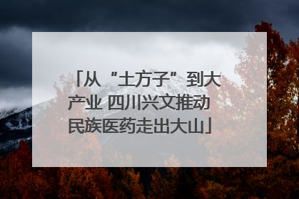 从“土方子”到大产业 四川兴文推动民族医药走出大山