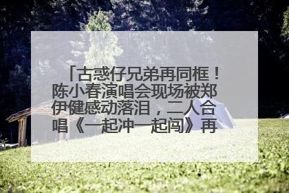 古惑仔兄弟再同框！陈小春演唱会现场被郑伊健感动落泪，二人合唱《一起冲一起闯》再现青春回忆