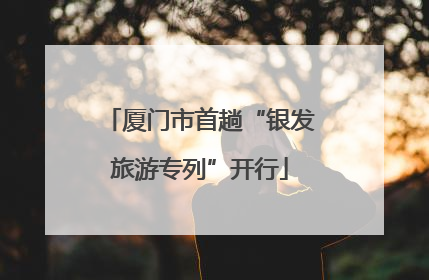 厦门市首趟“银发旅游专列”开行