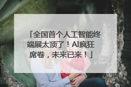 全国首个人工智能终端展太顶了！AI疯狂席卷，未来已来！