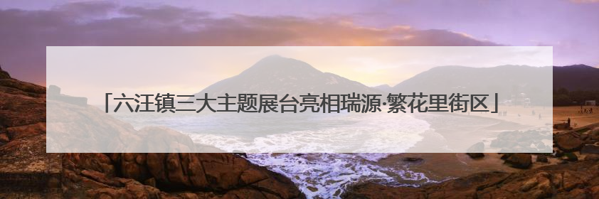 六汪镇三大主题展台亮相瑞源·繁花里街区
