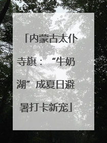 内蒙古太仆寺旗：“牛奶湖”成夏日避暑打卡新宠
