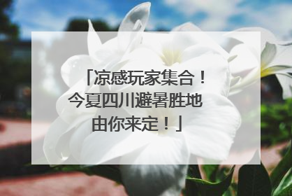 凉感玩家集合！今夏四川避暑胜地由你来定！