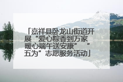 嘉祥县卧龙山街道开展“爱心粽香到万家 暖心端午送安康” “五为”志愿服务活动