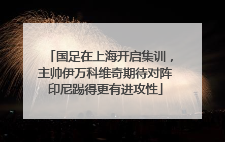 国足在上海开启集训，主帅伊万科维奇期待对阵印尼踢得更有进攻性