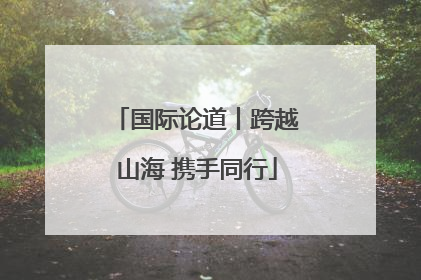 国际论道丨跨越山海 携手同行