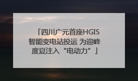 四川广元首座HGIS智能变电站投运 为迎峰度夏注入“电动力”