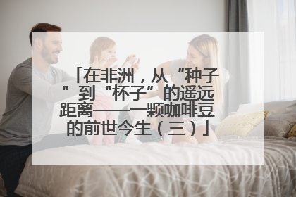 在非洲，从“种子”到“杯子”的遥远距离——一颗咖啡豆的前世今生（三）