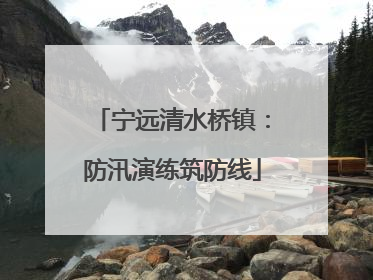 宁远清水桥镇：防汛演练筑防线